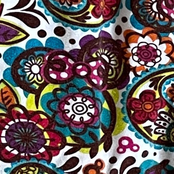 Disney Parks Medium Flower Paisley Mickey Minnie Print Soft Knit Pajama Shorts - Picture 3 of 6